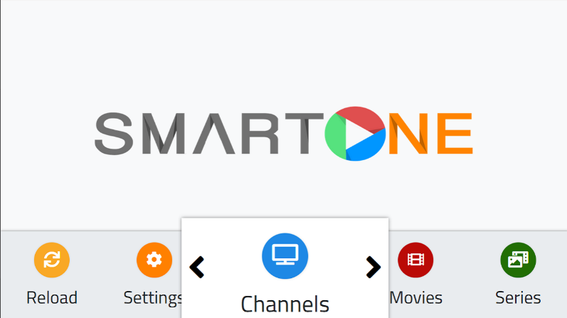 Application Smart One IPTV – Interface chaînes films séries 4K